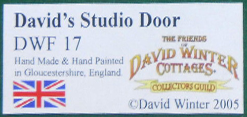 David's Studio Door