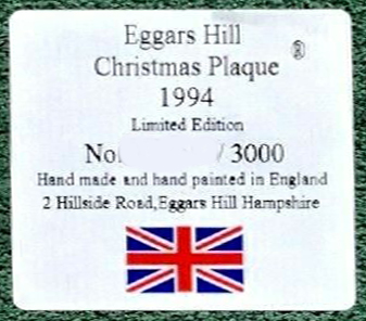 Eggars Hill Christmas Plaque