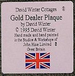 Gold Dealer Plaque