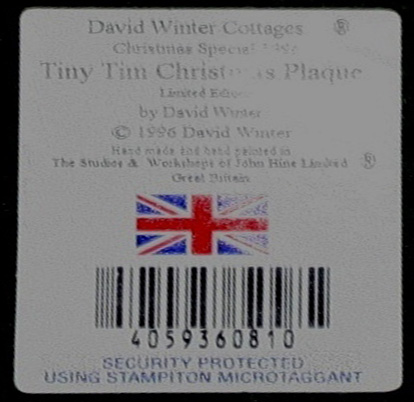 Tiny Tim Christmas Plaque