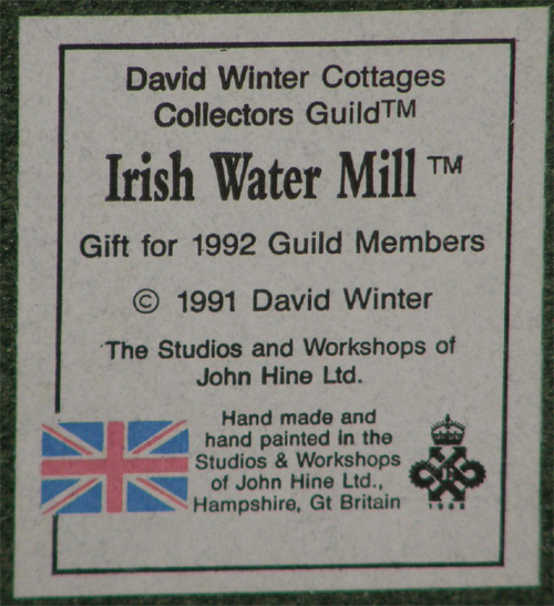Irish Water Mill (also known as Patrick's Water Mill)