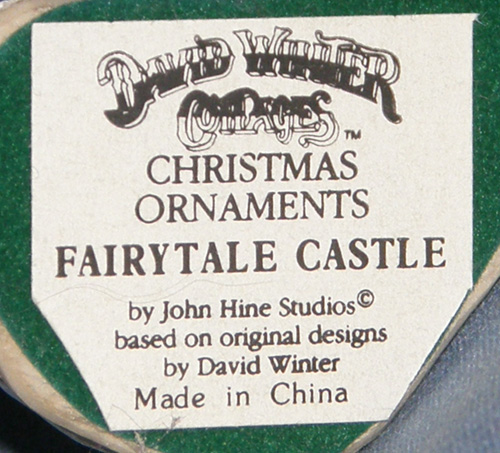 Christmas Ornaments - Fairytale Castle