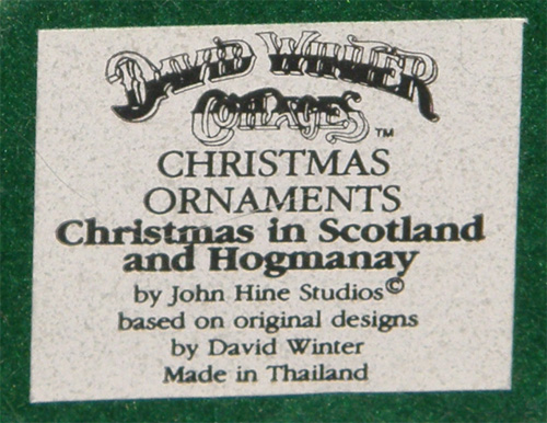 Christmas Ornaments - Christmas in Scotland and Hogmanay